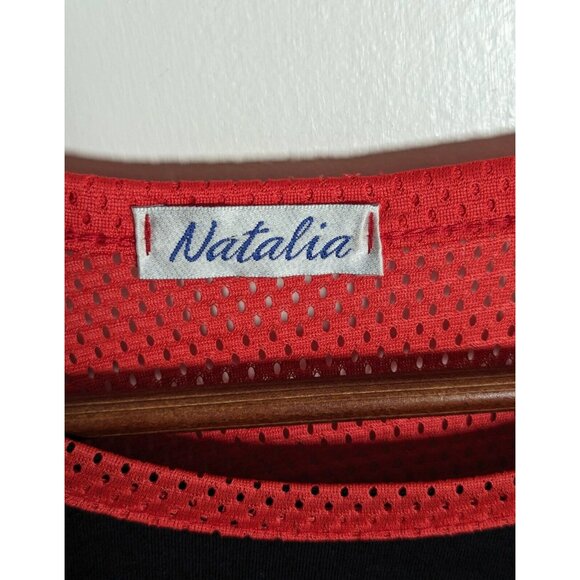 Vintage 90s Reworked Upcycled Chicago Bulls T-shirt Natalia Jersey VTG Small/Med - Picture 3 of 4